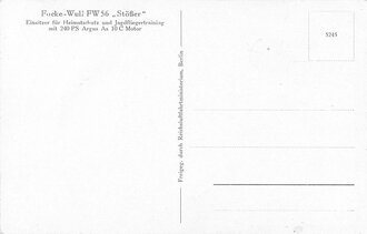 Ansichtskarte Luftwaffe "Focke-Wulf FW56 Stößer"