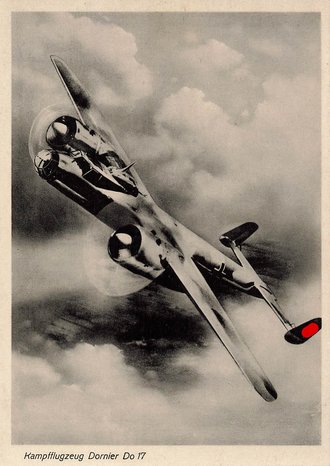 Ansichtskarte Luftwaffe "Kampfflugzeug Dornier Do 17"