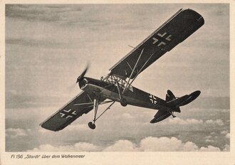 Ansichtskarte Luftwaffe "Fi 156 Storch über dem Wolkenmeer"