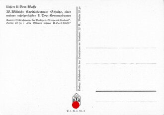 Willrichkarte Unsere U-Boot-Waffe "Kapitänleutnant Schulze"