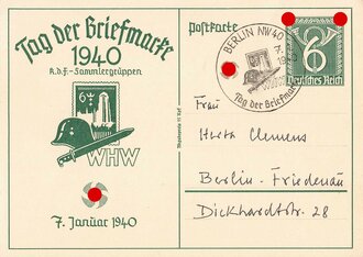 Ansichtskarte Winterhilfswerk "Tag der Briefmarke...