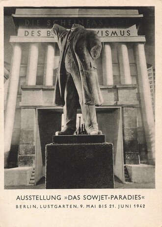 Ansichtskarte Austellung "Das Sowjet-Paradies" Berlin Lustgarten, 9. Mai - 21. Juni 1942