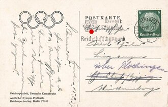Ansichtskarte Olympia 1936 Reichssportfeld, Deutsche...