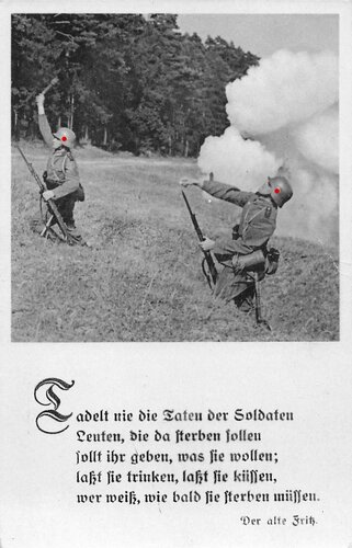 Ansichtskarte "Unser Heer", datiert 1940