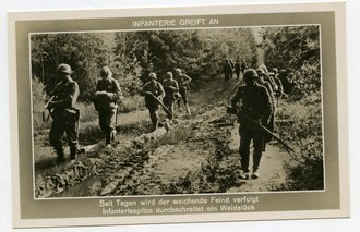 Ansichtskarte "Infanterie greift an"