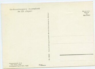 Ansichtskarte Luftwaffe "Großraumtransporter Messerschmitt Me 323 Gigant"