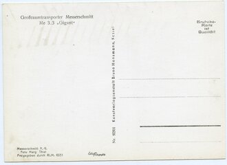 Ansichtskarte Luftwaffe "Großraumtransporter Messerschmitt Me 323 Gigant"