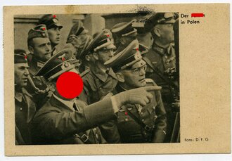 Ansichtskarte "Der Führer in Polen",...