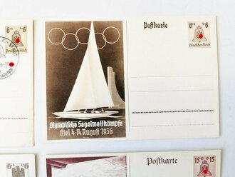 4 Postkarten Olympische Spiele 1936