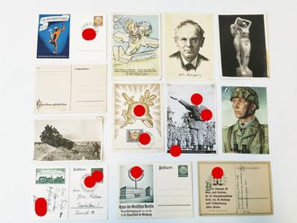 12 Postkarten / Ansichtskarten aus der Zeit des...