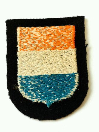Ärmelschild der Niederländischen Freiwilligen der Waffen-SS, RZM Ausführung, ungetragen