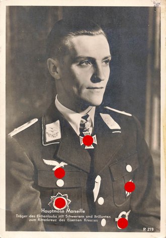 Ansichtskarte Ritterkreuzträger "Hauptmann...