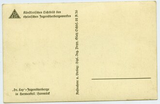 Ansichtskarte Künstlerisches Luftbild des rheinlichen Jugendherbergwerkes "Dr. Ley" - Jugendherberge in Hermeskeil Hunsrück