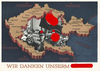 Ansichtskarte "Wir danken unserem Führer"