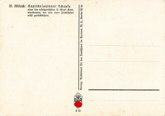 Willrichkarte "Kapitänleutnant Schepke"