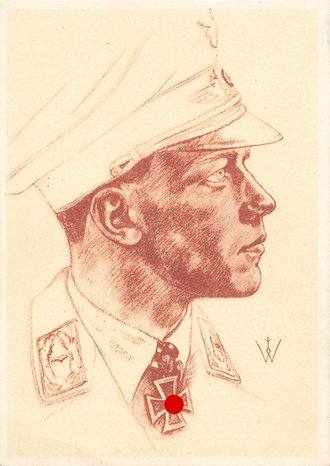 Willrichkarte Ritterkreuzträger "Major Wick"