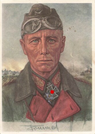 Willrichkarte Unsere Panzerwaffe "General Rommel"