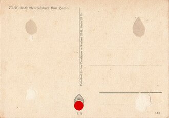 Willrichkarte "Generaloberst Kurt Haase"
