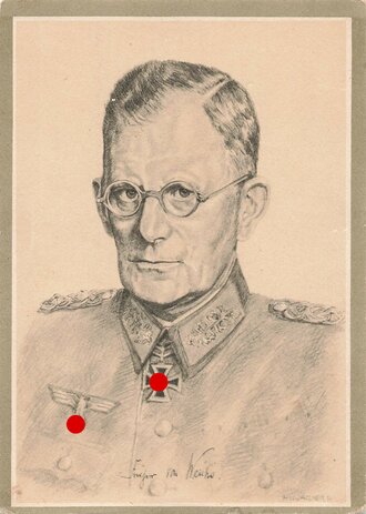 Ansichtskarte Der Führer und seine Generale des Heeres "Generaloberst Freiherr von Weichs"