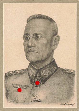 Ansichtskarte Der Führer und seine Generale des Heeres "Generaloberst Halder"