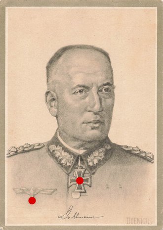 Ansichtskarte Der Führer und seine Generale des Heeres " Generaloberst Dollmann", datiert 1942