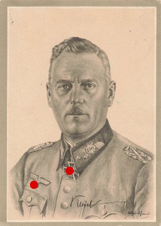 Ansichtskarte Der Führer und seine Generale des Heeres "Generalfeldmarschall Keitel", datiert 1942