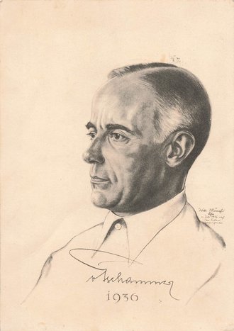 Ansichtskarte "Reichssportführer Hans v. Tschammer u. Osten", datiert 1938