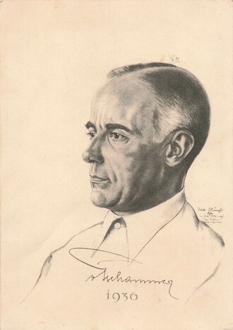 Ansichtskarte "Reichssportführer Hans v. Tschammer u. Osten", datiert 1938