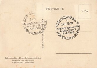 Ansichtskarte "Reichssportführer Hans v. Tschammer u. Osten", datiert 1938