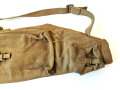 British 1943 dated Bren spare barrel bag, well used