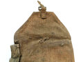 British 1943 dated Bren spare barrel bag, well used