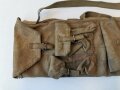 British 1943 dated Bren spare barrel bag, well used