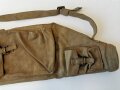 British 1943 dated Bren spare barrel bag, well used