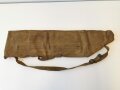 British 1943 dated Bren spare barrel bag, well used