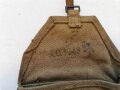 British 1943 dated Bren spare barrel bag, well used