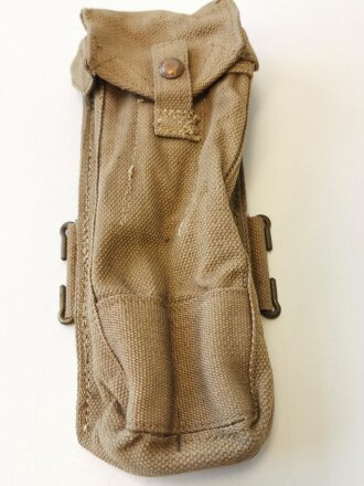 British 1941 dated Sten gun pouch, converted from Lancaster magazine pouch.