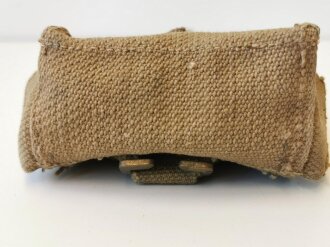 British 1942 dated Sten gun pouch, converted from Lancaster magazine pouch.