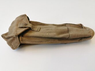 British 1942 dated Sten gun pouch, converted from Lancaster magazine pouch.