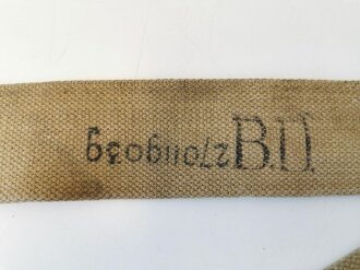 British Pattern 37 general purpose strap, used, dated 1941