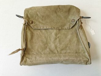 British WWII gas mask carrying bag, used