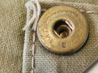 British WWII gas mask carrying bag, used