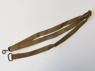 British Pattern 37 Sten gun sling dated 1945, used