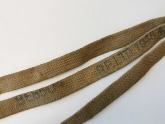 British Pattern 37 Sten gun sling dated 1945, used