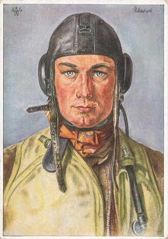 Willrichkarte Unsere Luftwaffe "Erfolgreicher deutscher Jagdflieger"