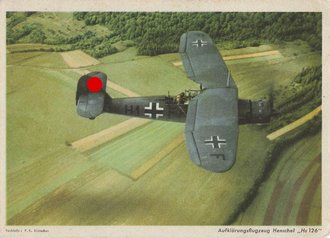 Ansichtskarte "Aufklärungsflugzeug Henschel...