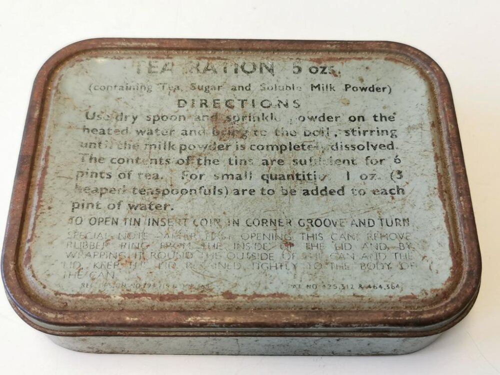 British WWII Tea Ration tin, 46,16