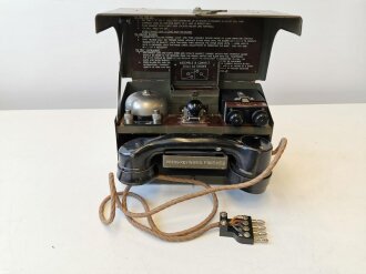 British WWII Field Telephone D MkV, loooks complete, function not checked