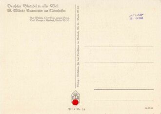 Willrichkarte Deutscher Blutadel in aller Welt "Bauerntochter aus Niedersachsen"