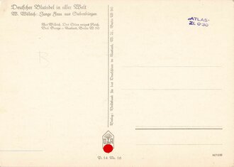 Willrichkarte Deutscher Blutadel in aller Welt "Junge Frau aus Siebenbürgen"