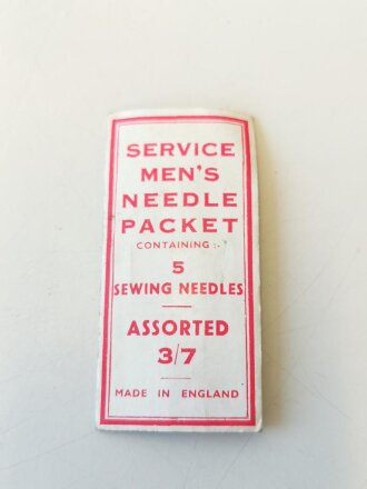 British WWII Service mens needle pack